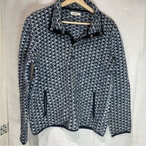 Madewell Blue and White Patterned Sweater